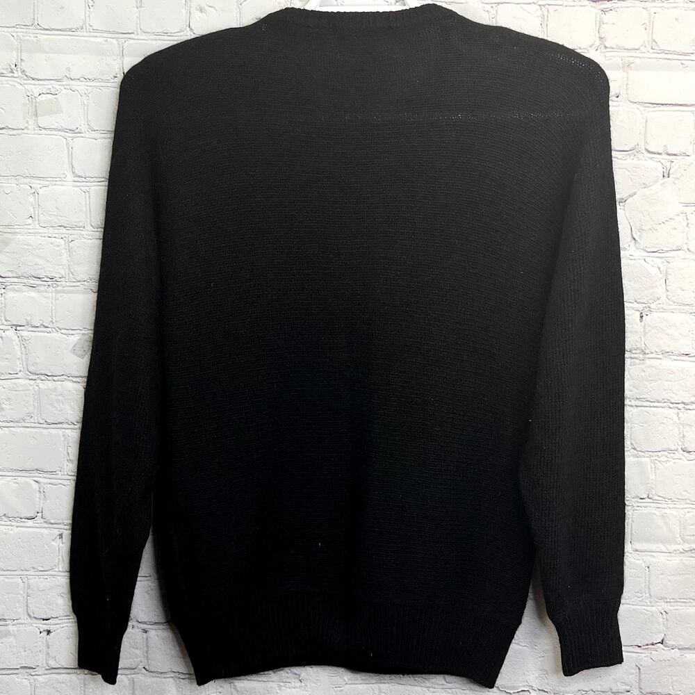 Vintage Donagain Sequin Silk Sweater M Long Sleeve Rabbit‎ Hair Blingy Sparkle - Picture 5 of 8